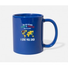 I Love You Dad Royal Blue Mugs